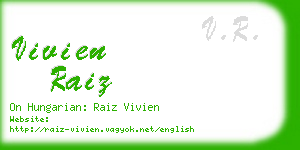 vivien raiz business card